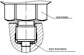 Монтаж датчика